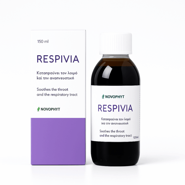 Respivia – Φυτικό σιρόπι με Ευκάλυπτο, Θυμάρι και Μέλι Ακακίας για τον βήχα και το αναπνευστικό
