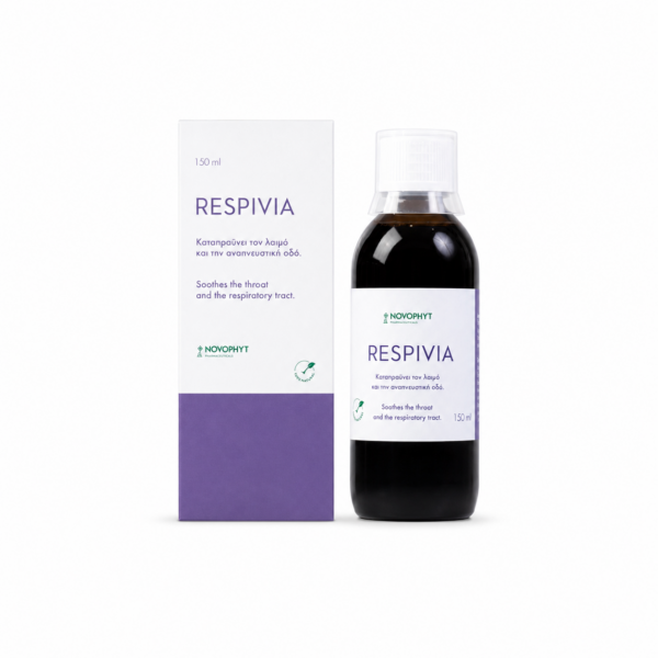 Respivia – Φυτικό σιρόπι με Ευκάλυπτο, Θυμάρι και Μέλι Ακακίας για τον βήχα και το αναπνευστικό