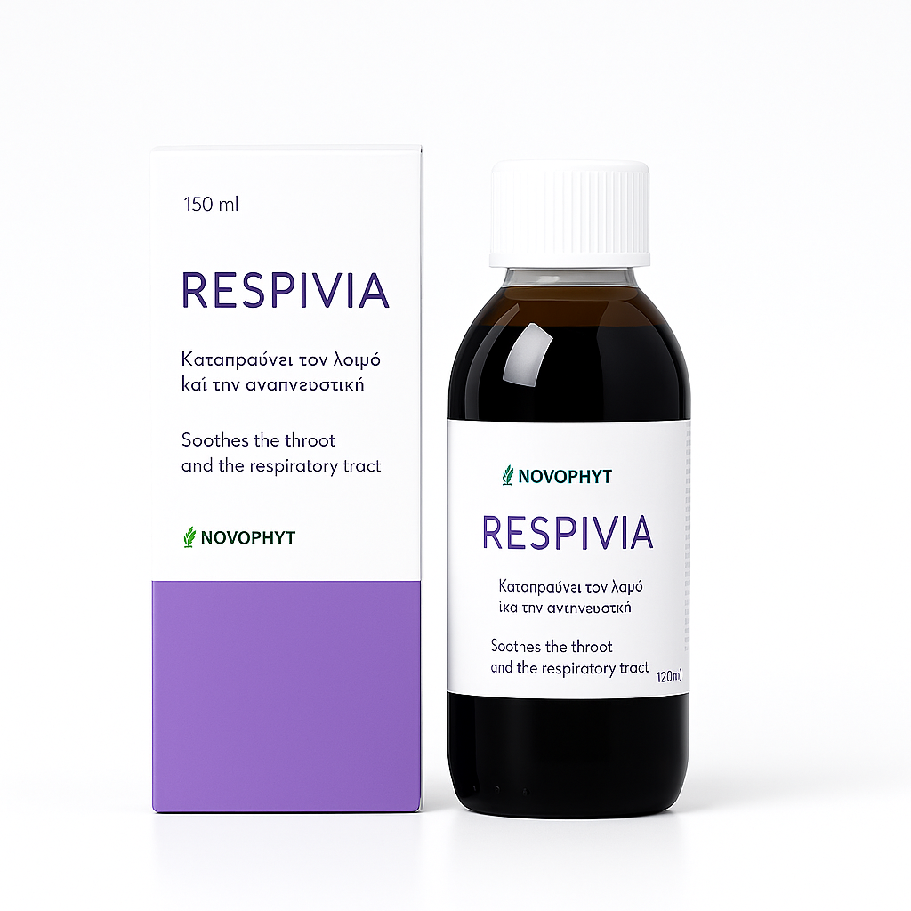 Respivia – Φυτικό σιρόπι με Ευκάλυπτο, Θυμάρι και Μέλι Ακακίας για τον βήχα και το αναπνευστικό